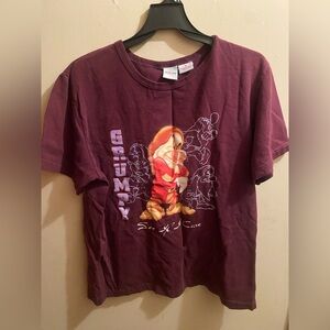 Grumpy Graphic T-Shirt in Maroon